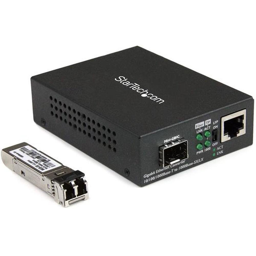 Sender-Modtager i Audio Startech 3986649000 - Sort 1 Gbit/s