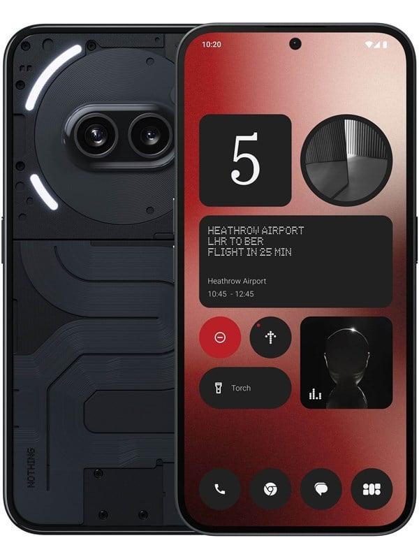 Nothing Phone (2a) 128GB - Black, 5G Mobil med Dual SIM