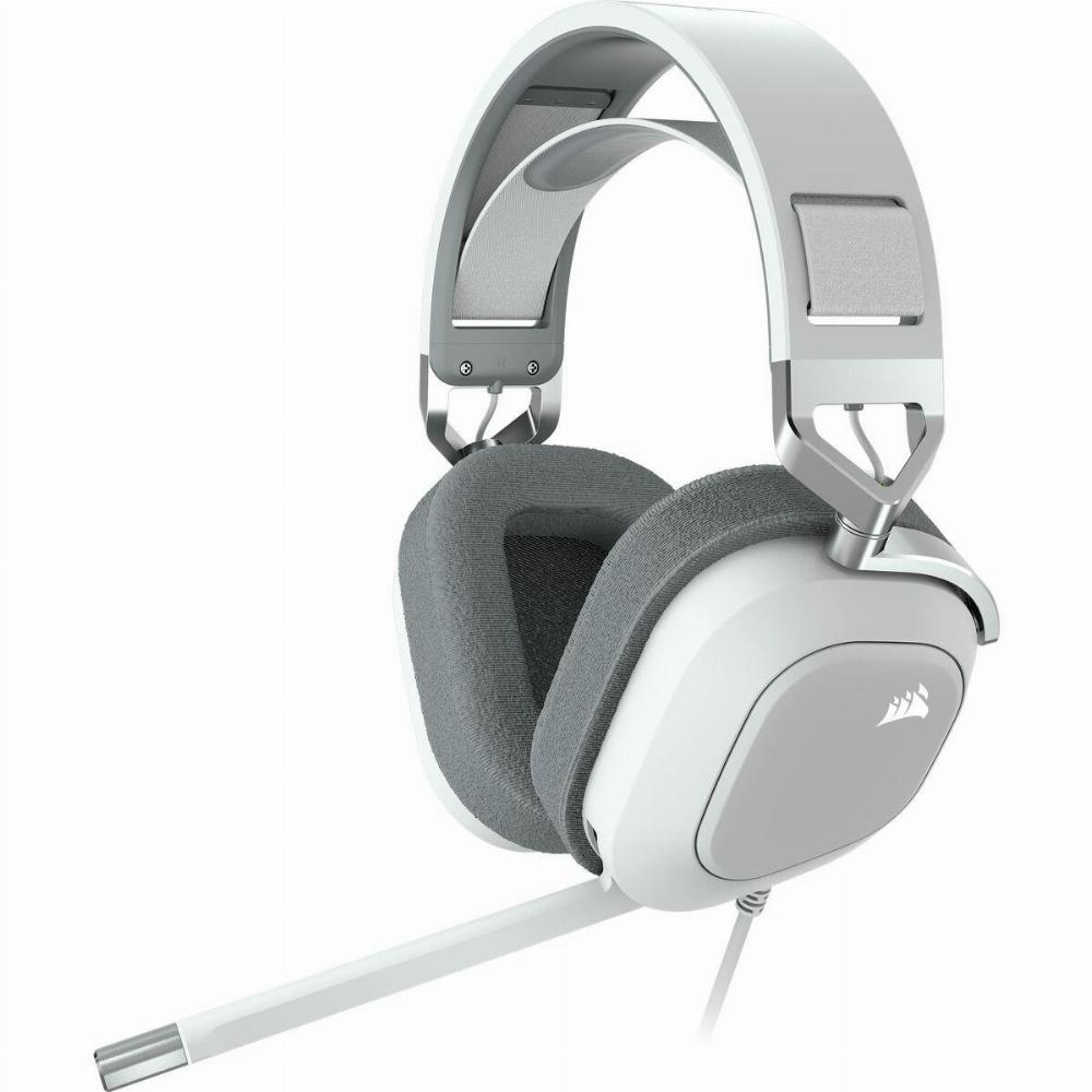 Corsair HS80 RGB USB Hovedtelefoner med Mikrofon - Hvid
