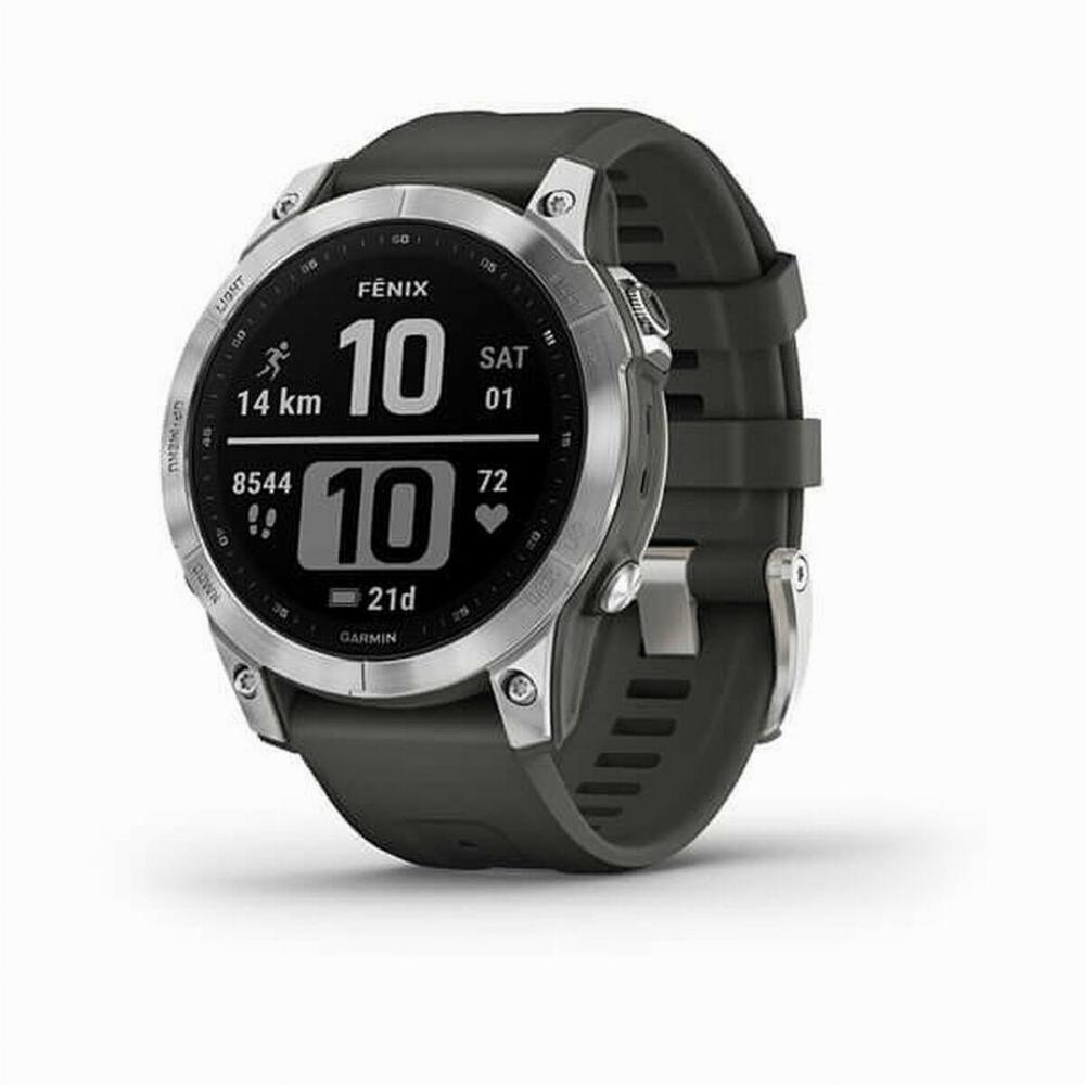 Garmin Fenix 7 Smartwatch i Grafit og Sølv - Uovertruffen Pris!