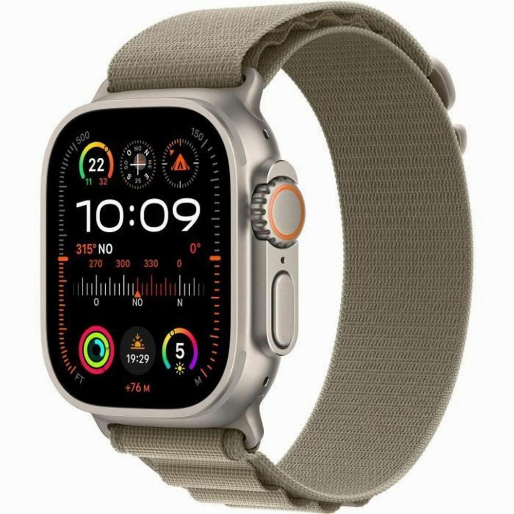Apple Ultra 2 Titanium Smartwatch i Oliven - Uovertruffen Pris!