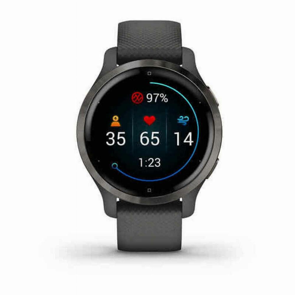 Garmin Venu 2S GPS Smartwatch - 1,1" Wi-Fi, Sort/Grå