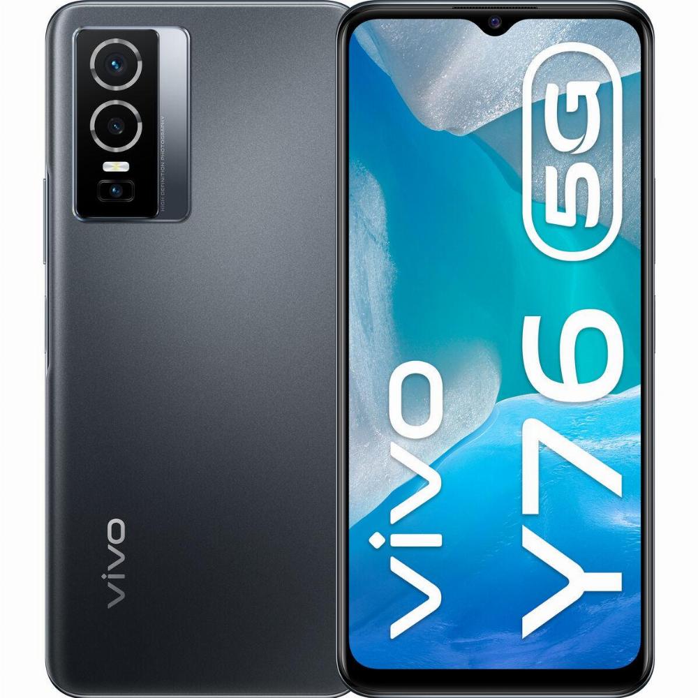 Vivo Y76 5G Smartphone - Sort, 8 GB RAM, 256 GB Lager