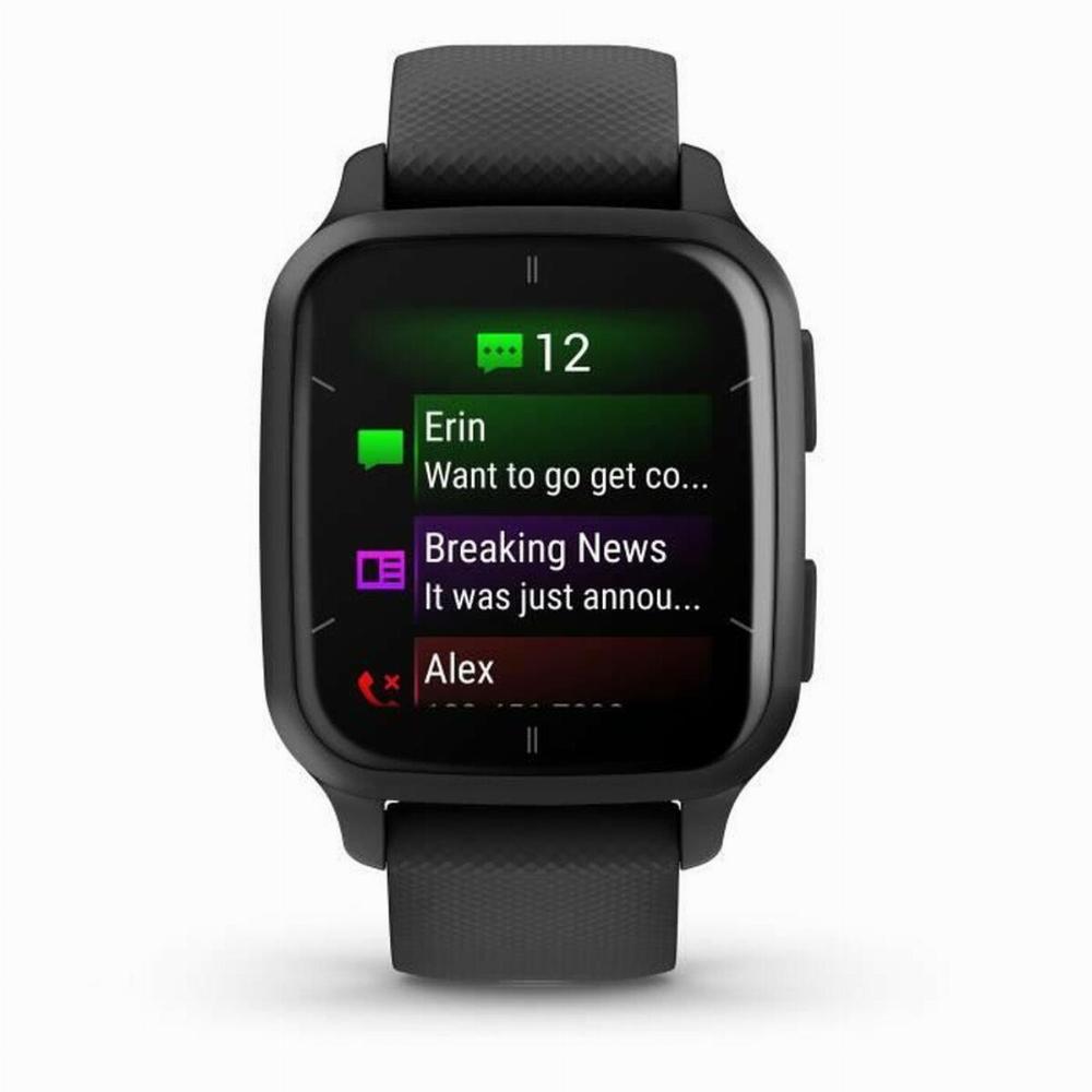 Garmin Venu Sq 2 Music Smartwatch - Sort 1,4" Skærm