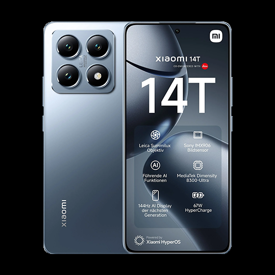 Xiaomi 14T (256GB, Blå) - Uden abonnement!