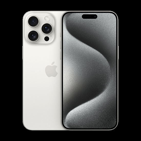 Apple iPhone 15 Pro Max 5G - 256GB Hvid Titanium Tilbud
