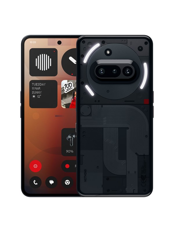 Nothing Phone (3a) 128GB - Sort, 5G, 120Hz AMOLED-skærm