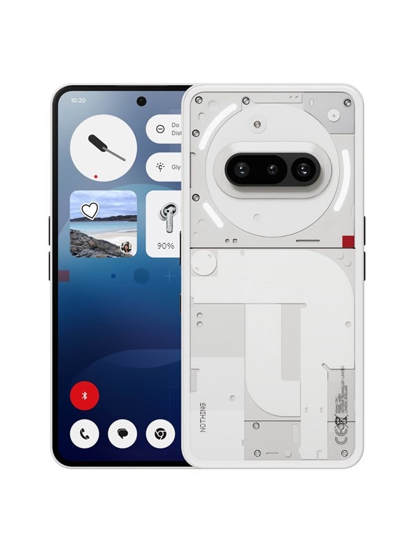 Nothing Phone (3a) 256GB - Hvid med 5G og Triple Kamera