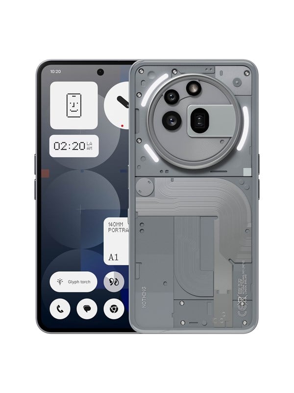 Nothing Phone (3a) Pro 256GB - Grå - Fantastisk tilbud!