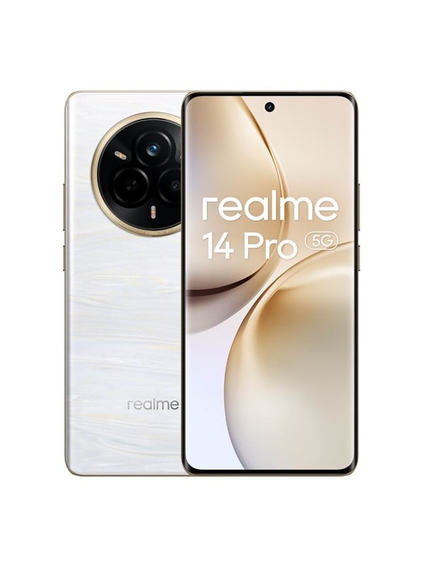 Realme 14 Pro 5G - 256GB Pearl White, Fantastisk Tilbud!