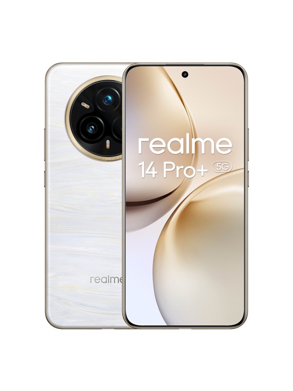 Realme 14 Pro+ 5G - 256GB, 8GB RAM, Pearl White