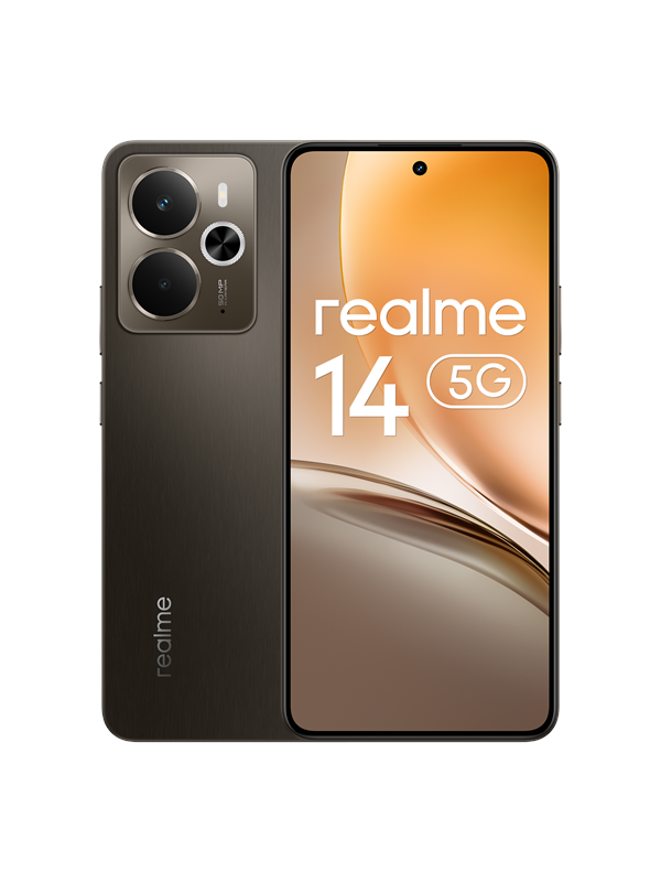 Realme 14 5G Smartphone - 256GB, 12GB RAM, Storm Titanium