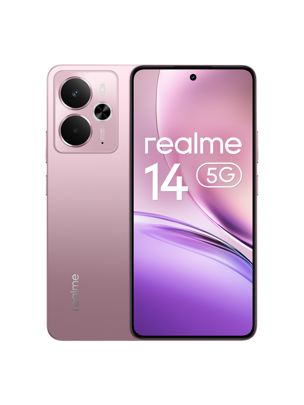 Realme 14 5G Smartphone - Warrior Pink, 256GB, 12GB RAM