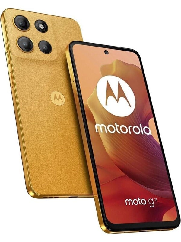 Moto G15 128GB 8GB - Orange Solopgang Smartphone