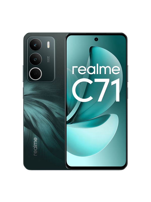 Realme C71 256GB Forest Owl - Mobil med 120Hz Skærm