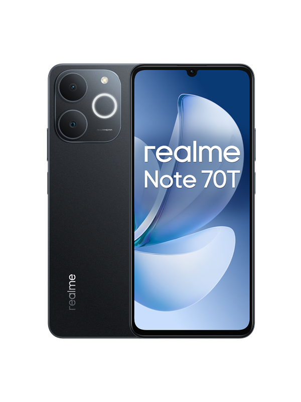 Realme Note 70t 128GB - Obsidian Black Mobiltelefon tilbud