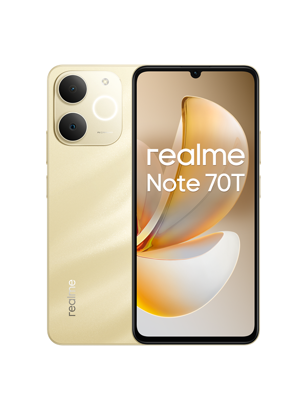 Realme Note 70t 64GB - Beach Gold, Fantastisk Mobil!