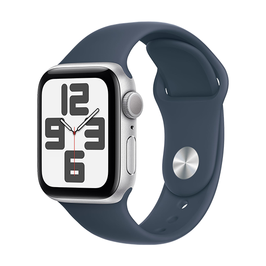 Apple Watch SE2 (2023) 40mm Aluminium med Sportbånd - Stormblå