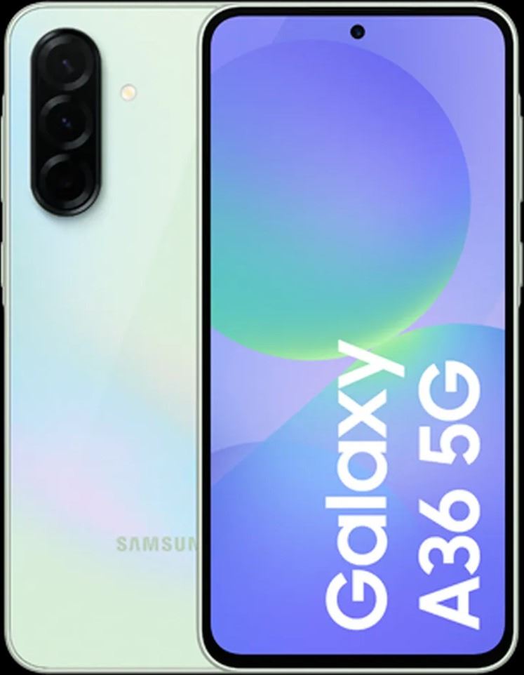 Samsung Galaxy A36 5G (128GB) i Lime - Uden abonnement