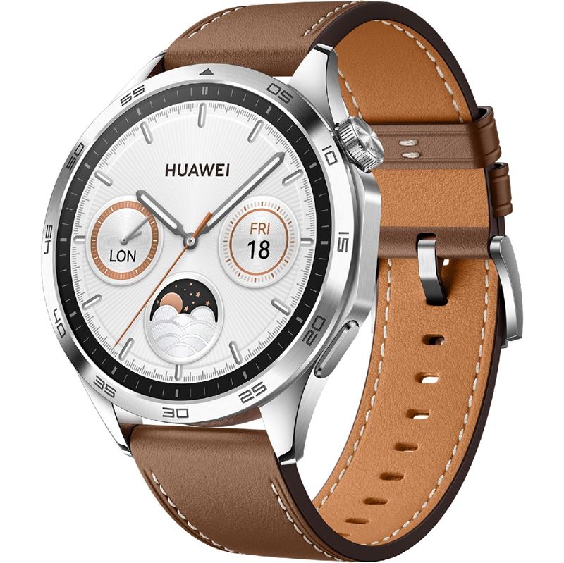 Huawei Watch GT4 46mm (Phoinix B19L), Brun - Fantastisk Tilbud!